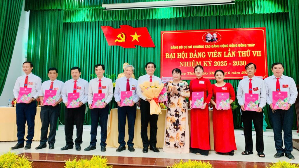 Đại hội Đảng bộ cơ sở Trường Cao đẳng Cộng đồng Đồng Tháp lần thứ VII, nhiệm kỳ 2025–2030